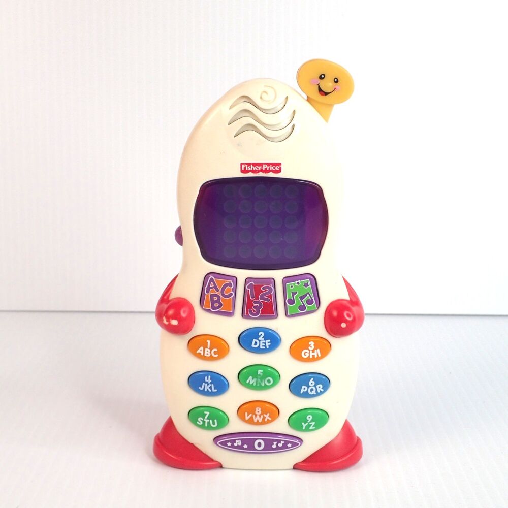 Fisher Price 2004 Laugh & Learn Phone Toy ABC 123 Lights Sounds Works (DAMAGE)